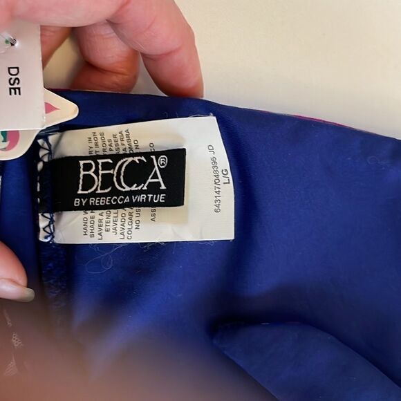 BECCA SWIM BIKINI HALTER TOP. NEW WITH TAGS. - Picture 5 of 7